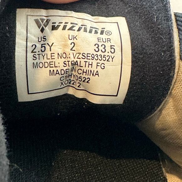 Vizari Soccer Cleats Boys Youth Kids US 2.5 Style VZSE93352Y Stealth FG - Picture 8 of 8